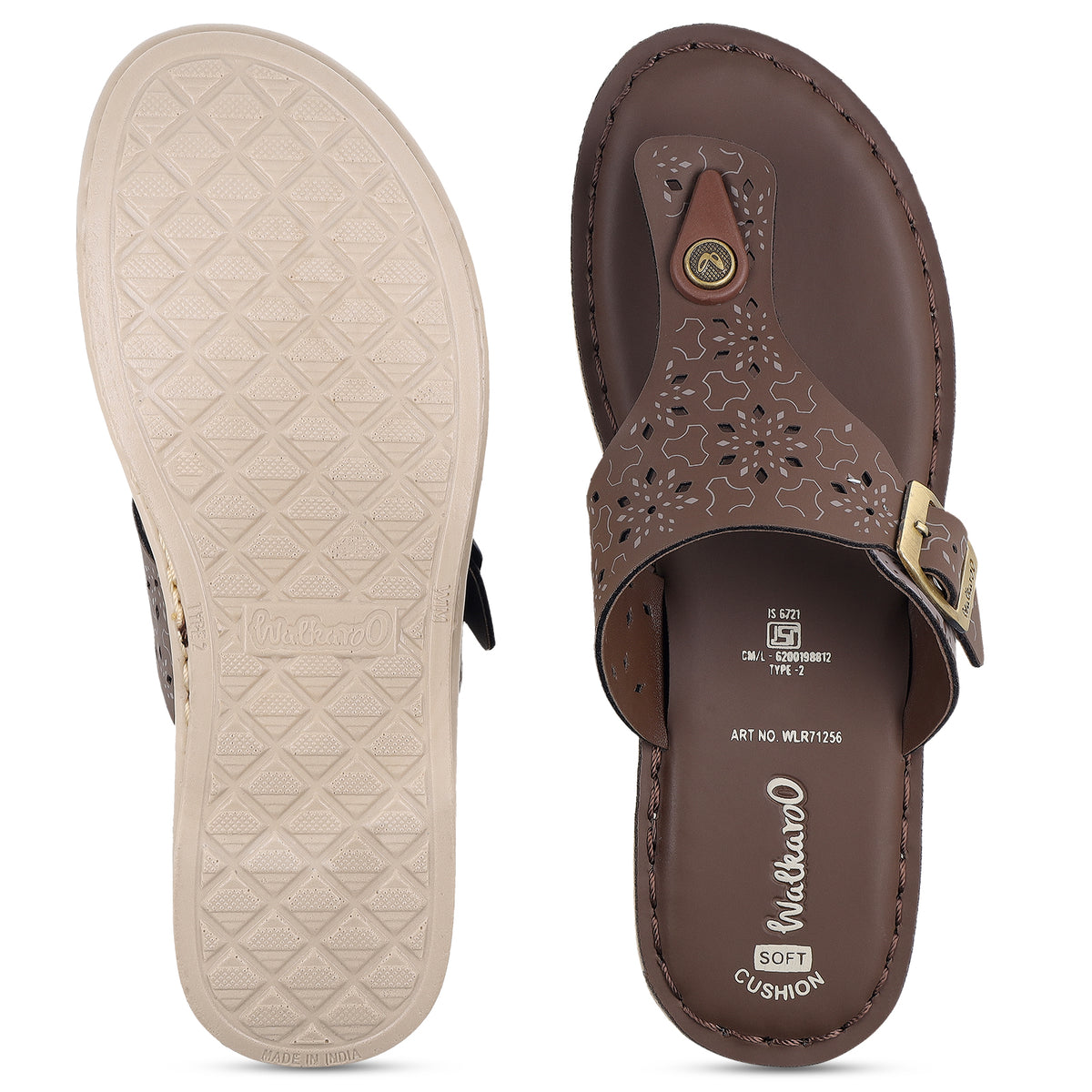 Women's Daily Wear Sandals  - WLR71256 Espresso