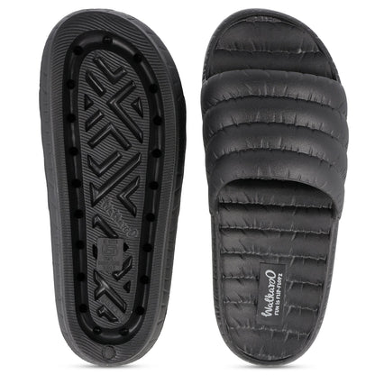 Men's Flip Flop Sliders  - WC8770 Black