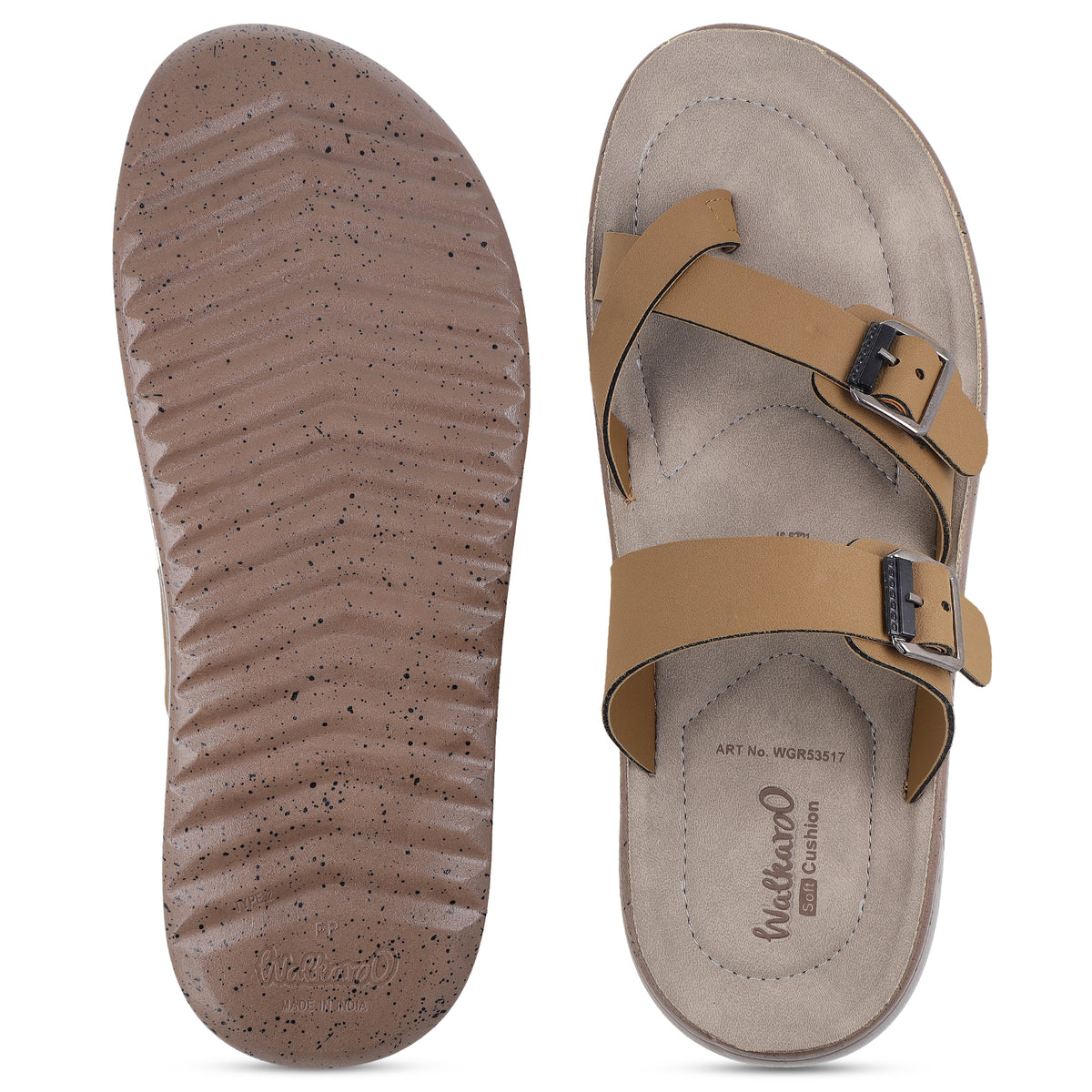 Men's Daily Wear Sandals - WGR53517 Camel