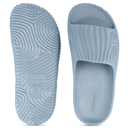 Men's Flip Flop Sliders  - WC8769 Aqua Blue
