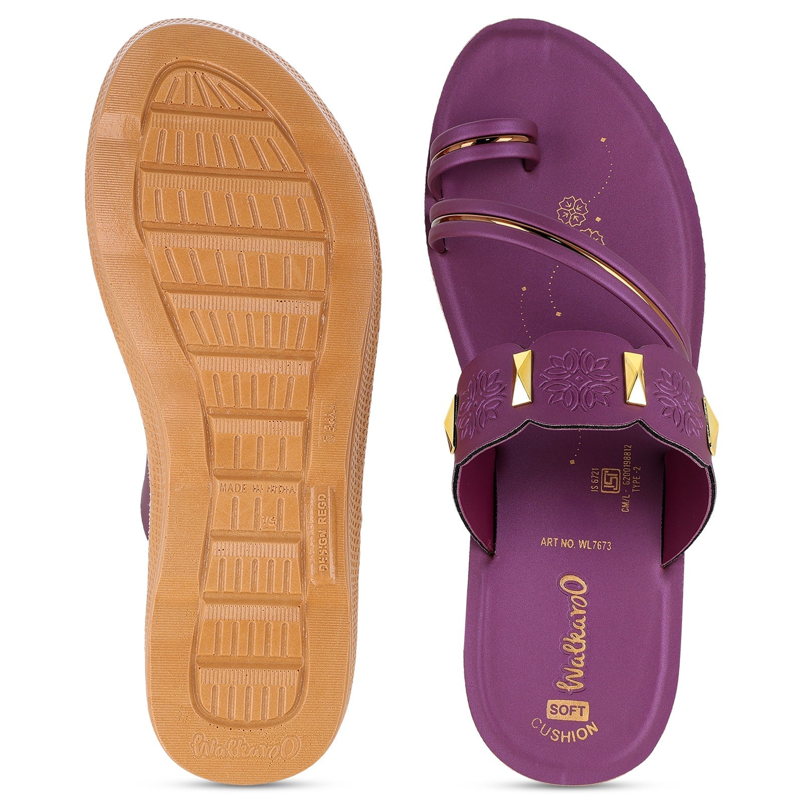 Women's Daily wear Sandal - WL7673 Plum
