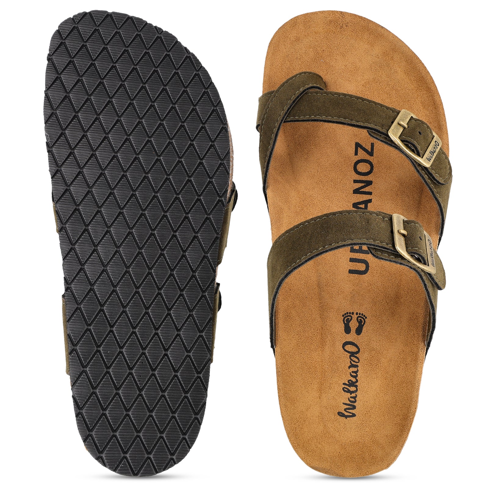 URBANOZ Men's Comfort Sandals - WGE53241 Olive