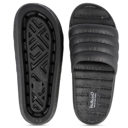 Men's Flip Flop Sliders  - WC8770 Black