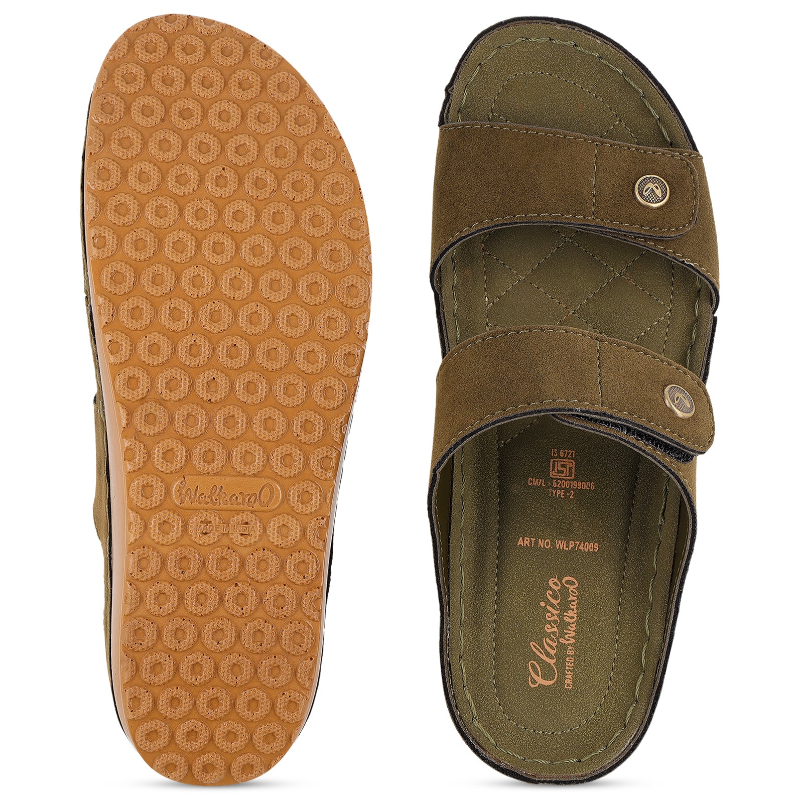 Women's Daily Wear Comfort Sandals - WLP74009 Olive