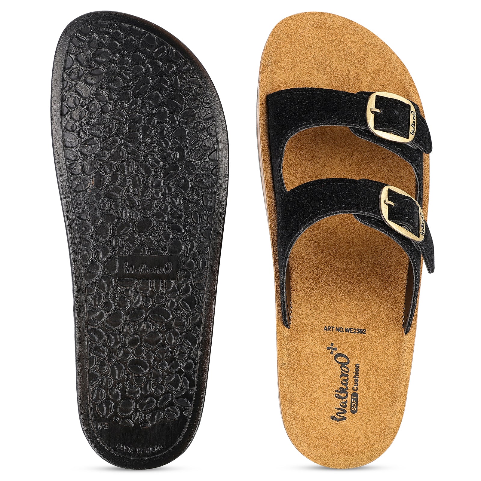 Women's Daily Wear Sandals - WE2362 Black Beige