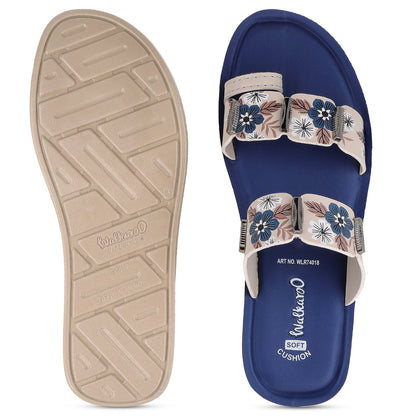 Women's Daily Wear Sandals - WLR74018 Navy Blue
