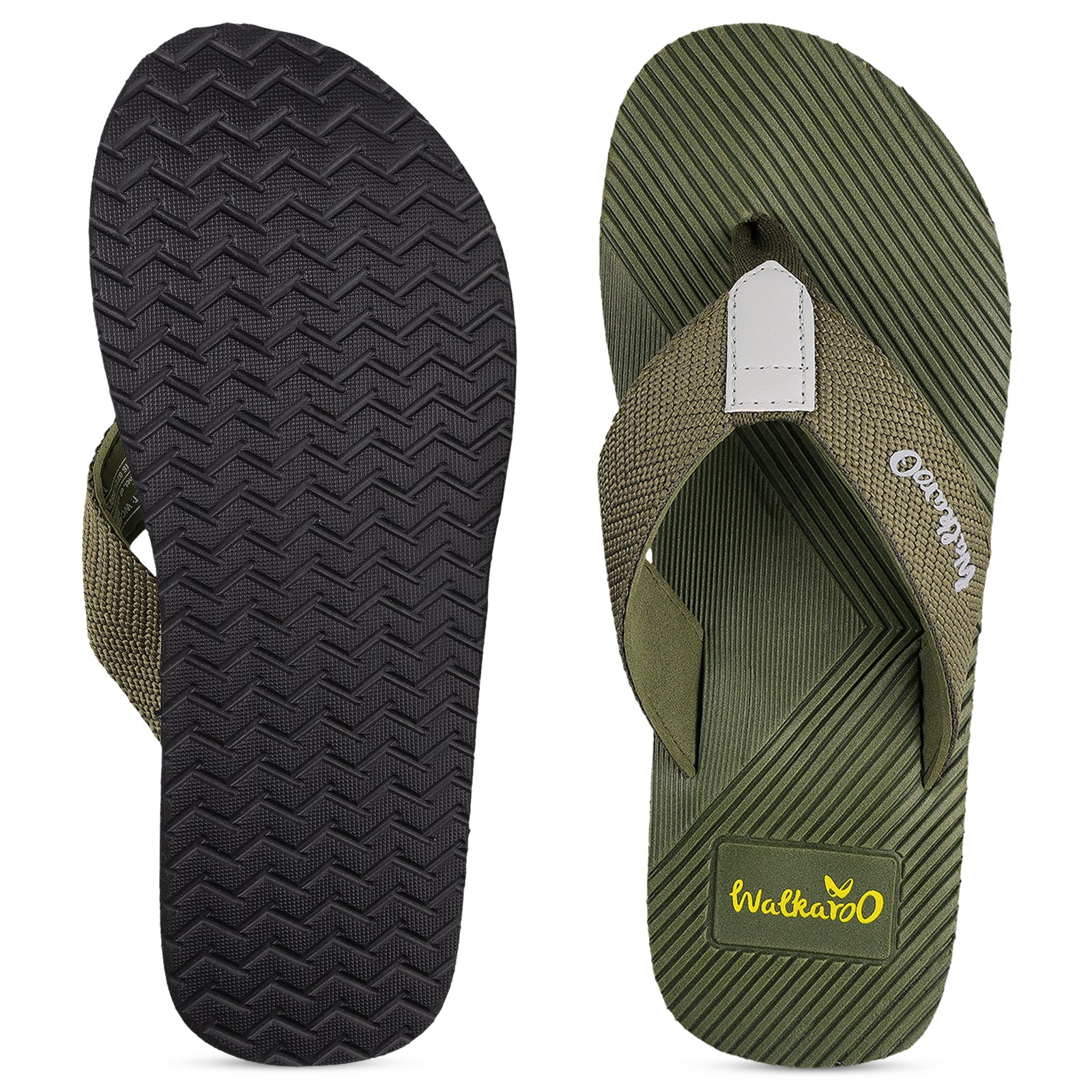 Men's Flip-Flop Slippers - WC4235 Olive