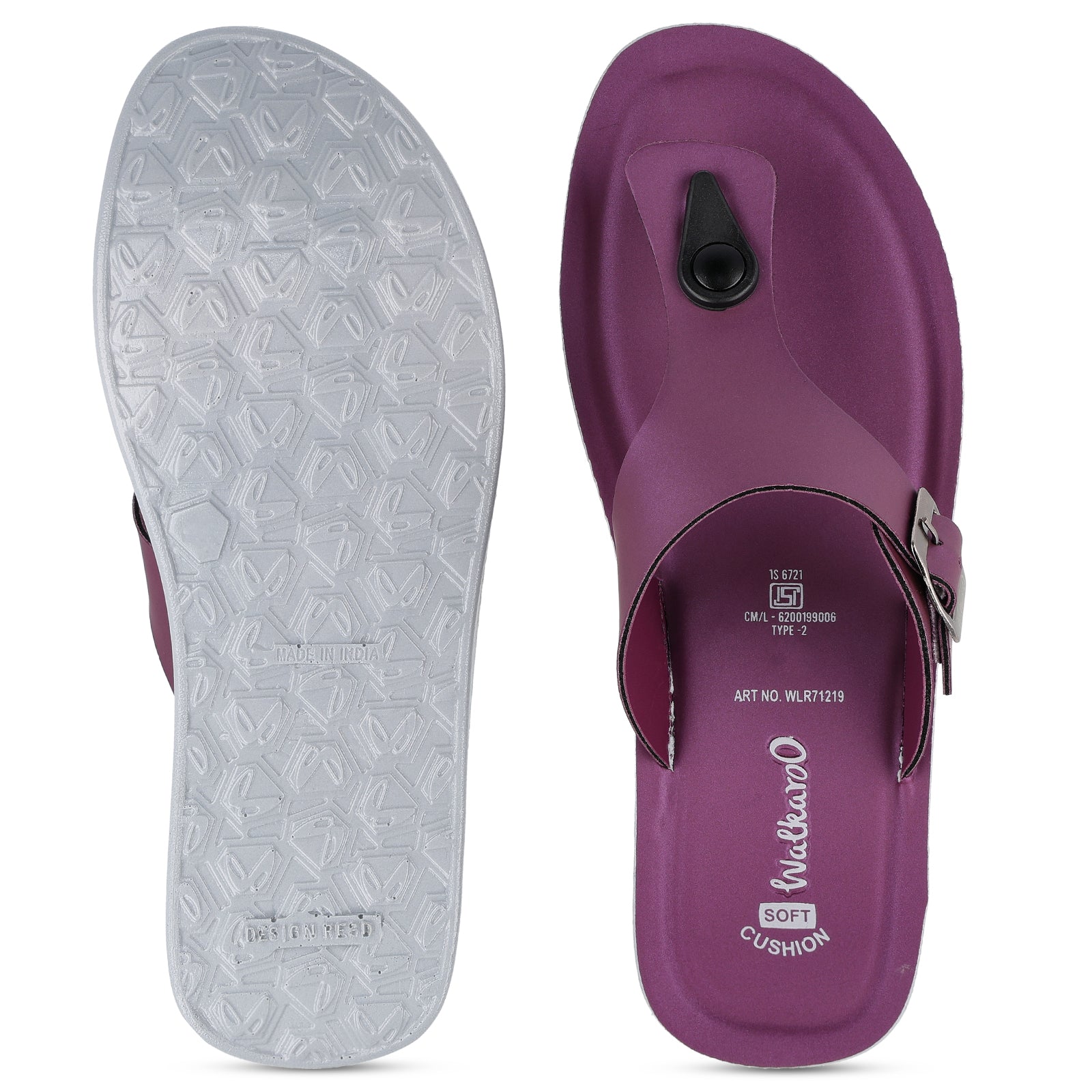 Women's Daily Wear Sandals - WLR71219 Plum