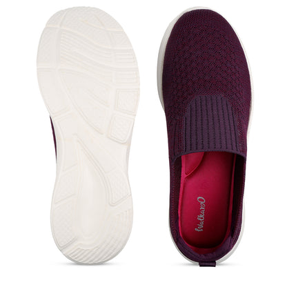 Women's Slip-on Walking Shoe - WS3266 Purple
