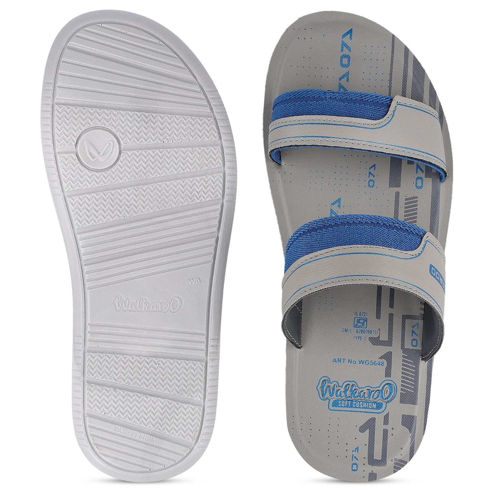 Men's Daily Wear Sandals  - WG5648 Teal Grey