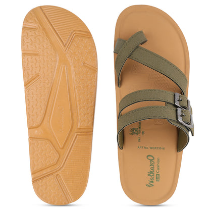 Men's Daily Wear Sandals - WGR53010 Metalic Green