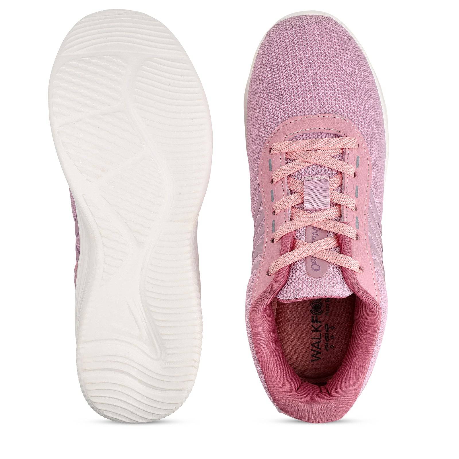 Women's Lace-up Sports Shoe - WS3268 Peach