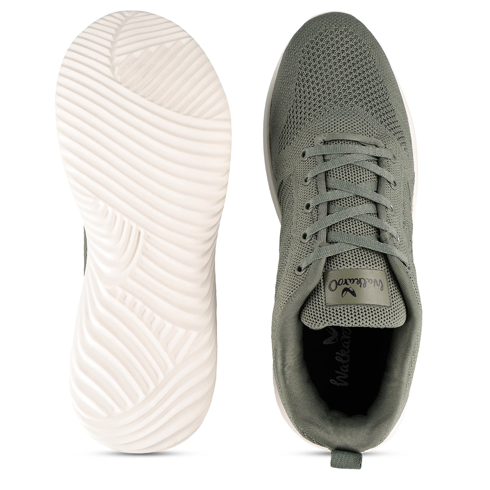 Walkaroo Men walking  Shoes - WS9546 Olive Green