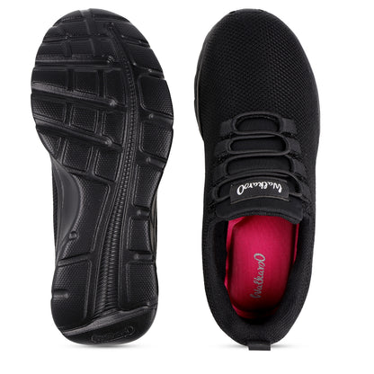 Women's Sports Sneakers - WS3263 Black Black