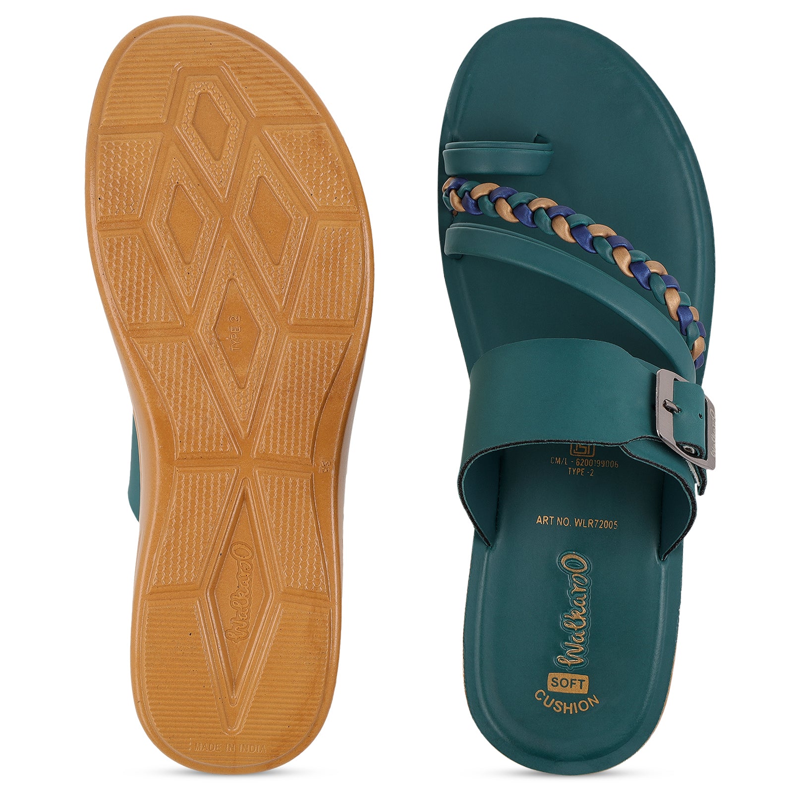 Women's Daily Wear Sandals  - WLR72005 Green