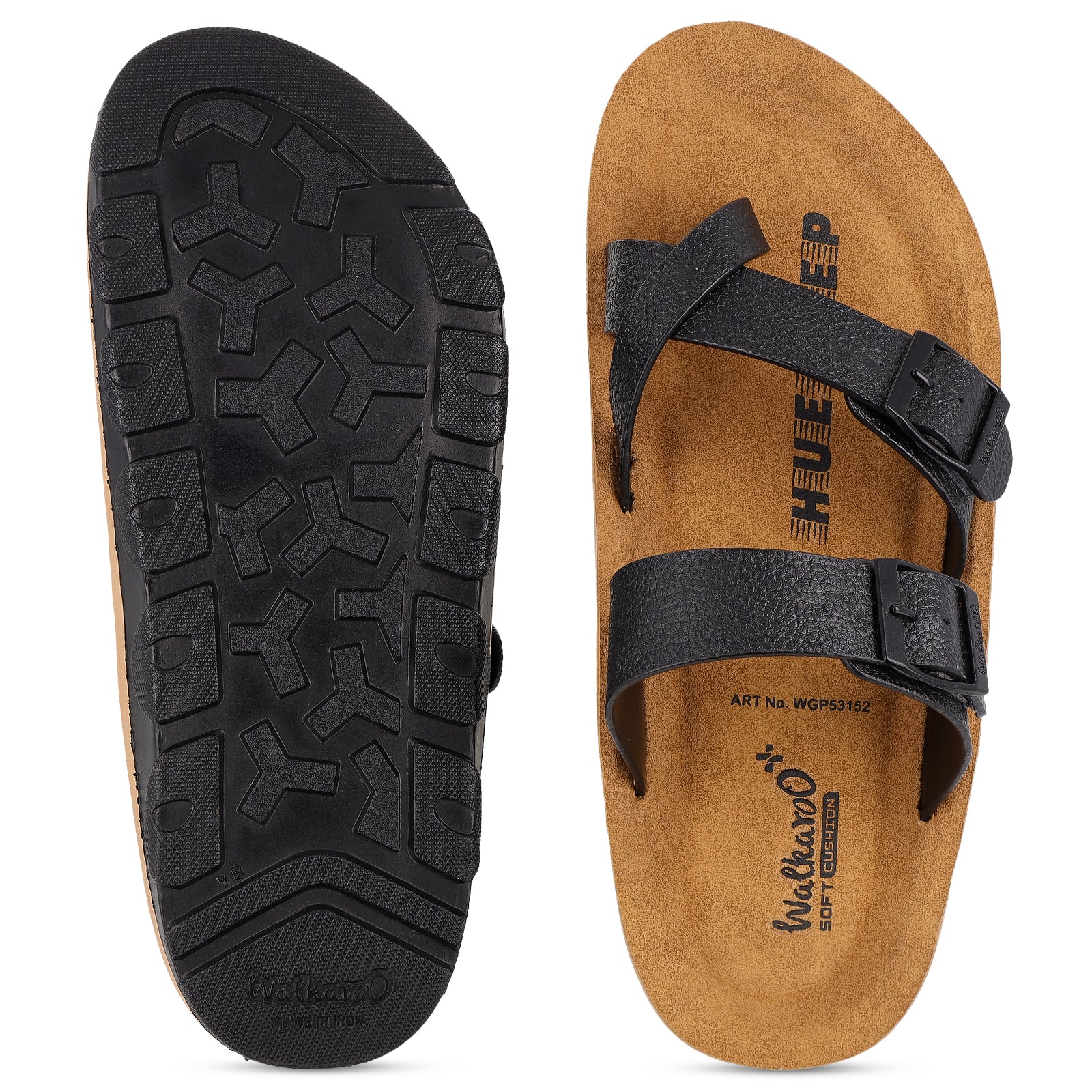 Men's Daily Wear Comfort Sandals - WGP53152 Black