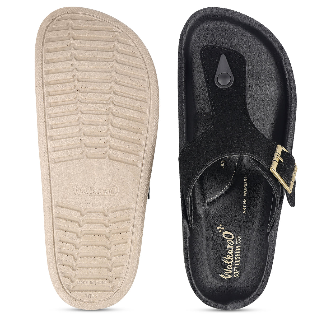 Men's Daily Wear Sandals - WGP53510 Black