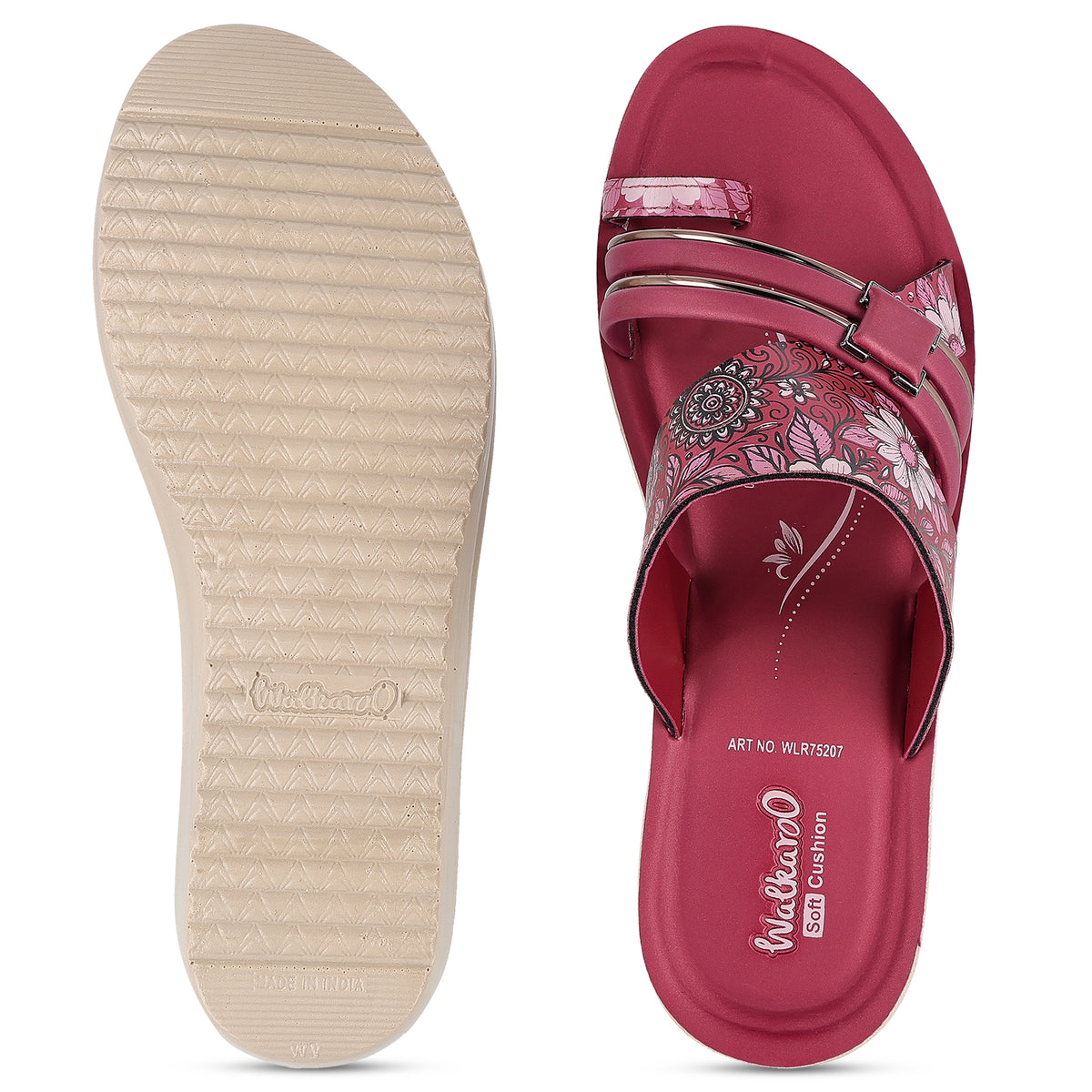 Women's Daily Wear Sandals - WLR75207 Maroon