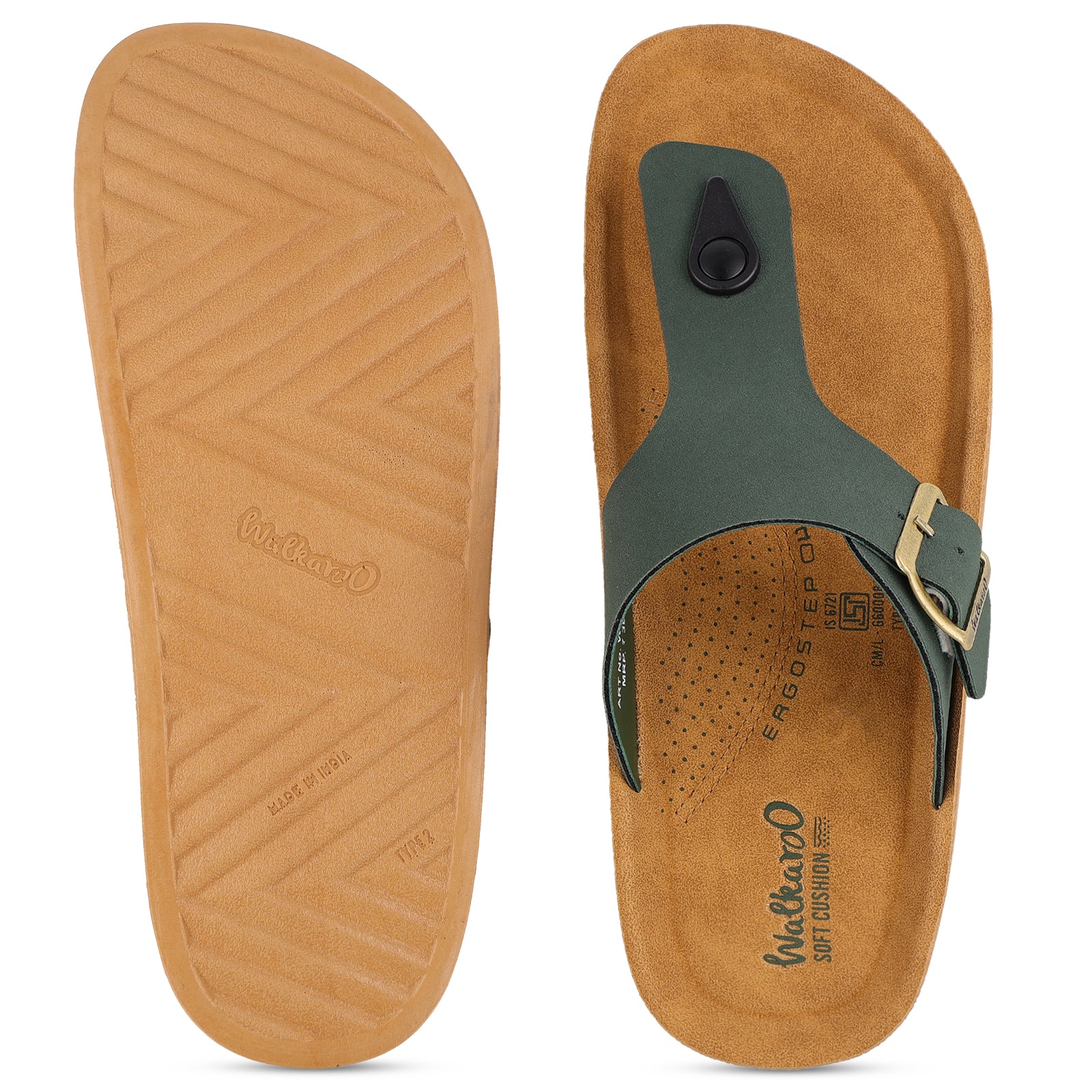 Men's Daily Wear Sandals - WGR53246 Dark Green