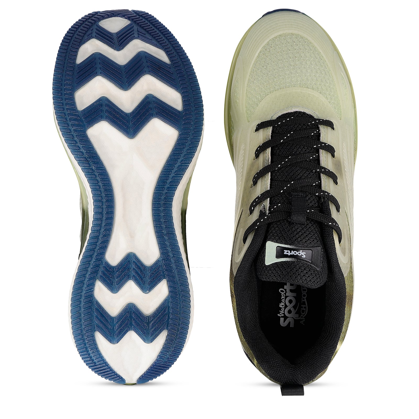 Men's Night Glow Sports Shoe - WS9154 Olive