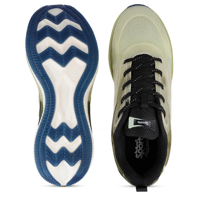 Men's Night Glow Sports Shoe - WS9154 Olive
