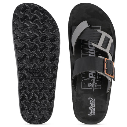 Men's Daily Wear Comfort Sandals - WGR53163 Black Grey