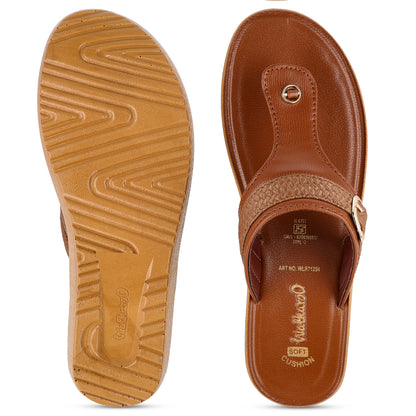 Women's Wedge Heel Sandals  - WLR71204 Brown