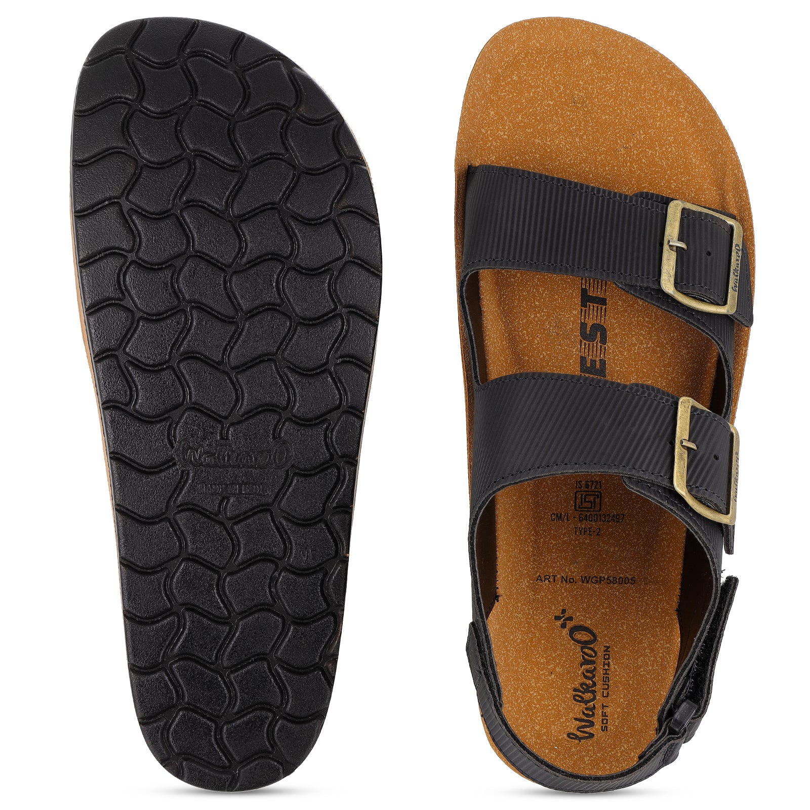 Men's Daily Wear Sandals - WGP58005 Black