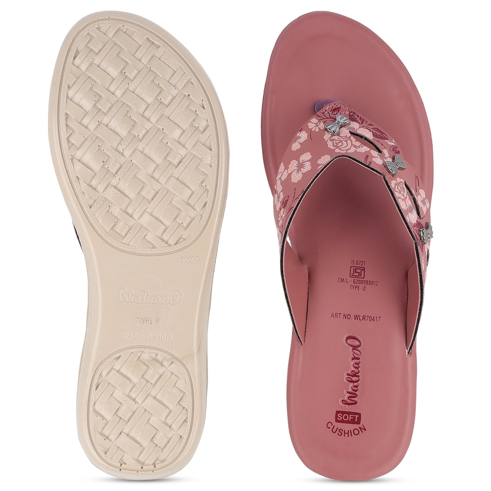 Women's Daily Wear Sandals  - WLR70417 Dusty Rose