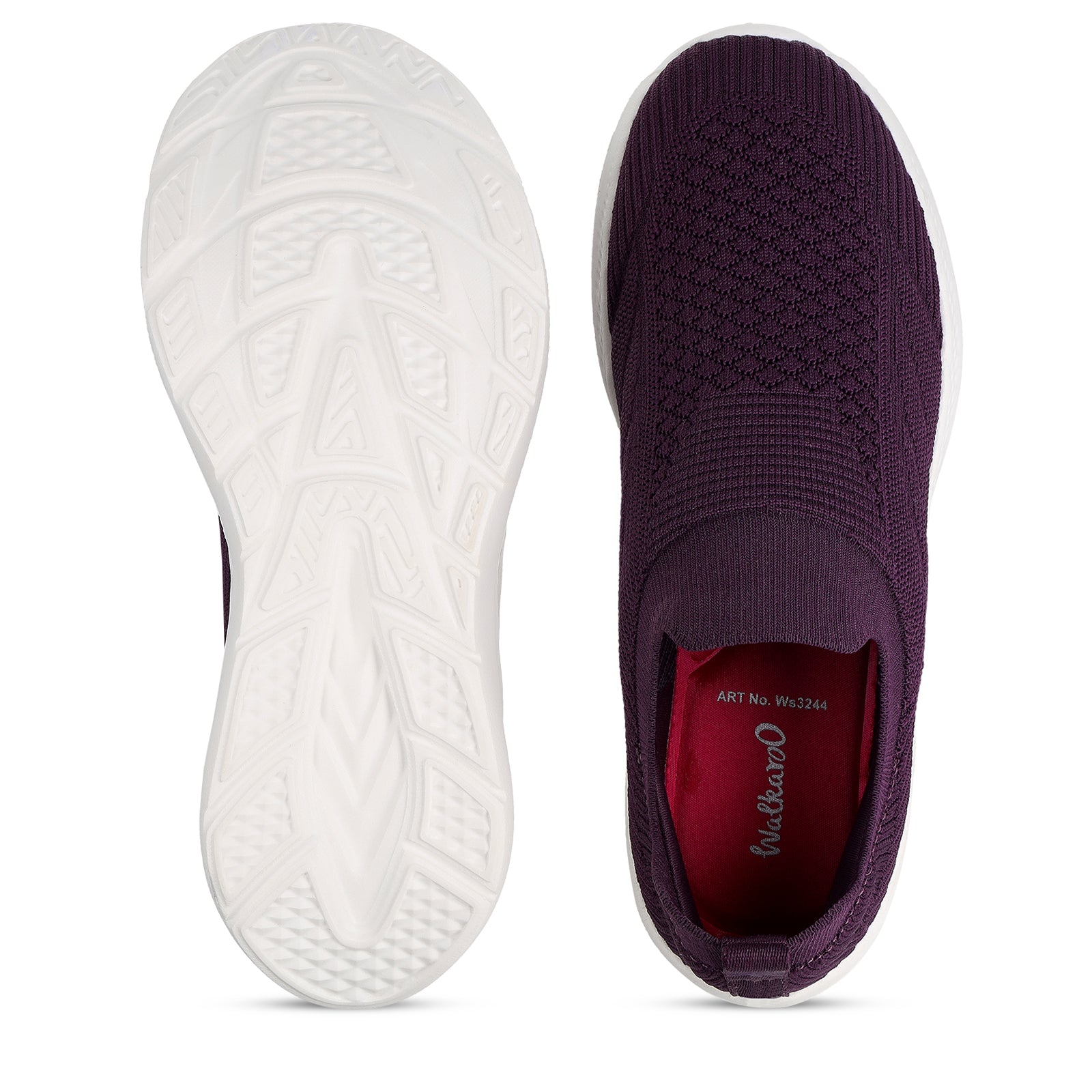 Women's Slip-on Walking Shoes - WS3244 Purple