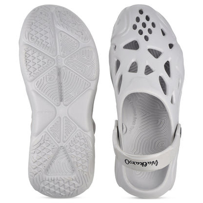 Walkaroo Men's Clogs  - WC8763 Light Grey