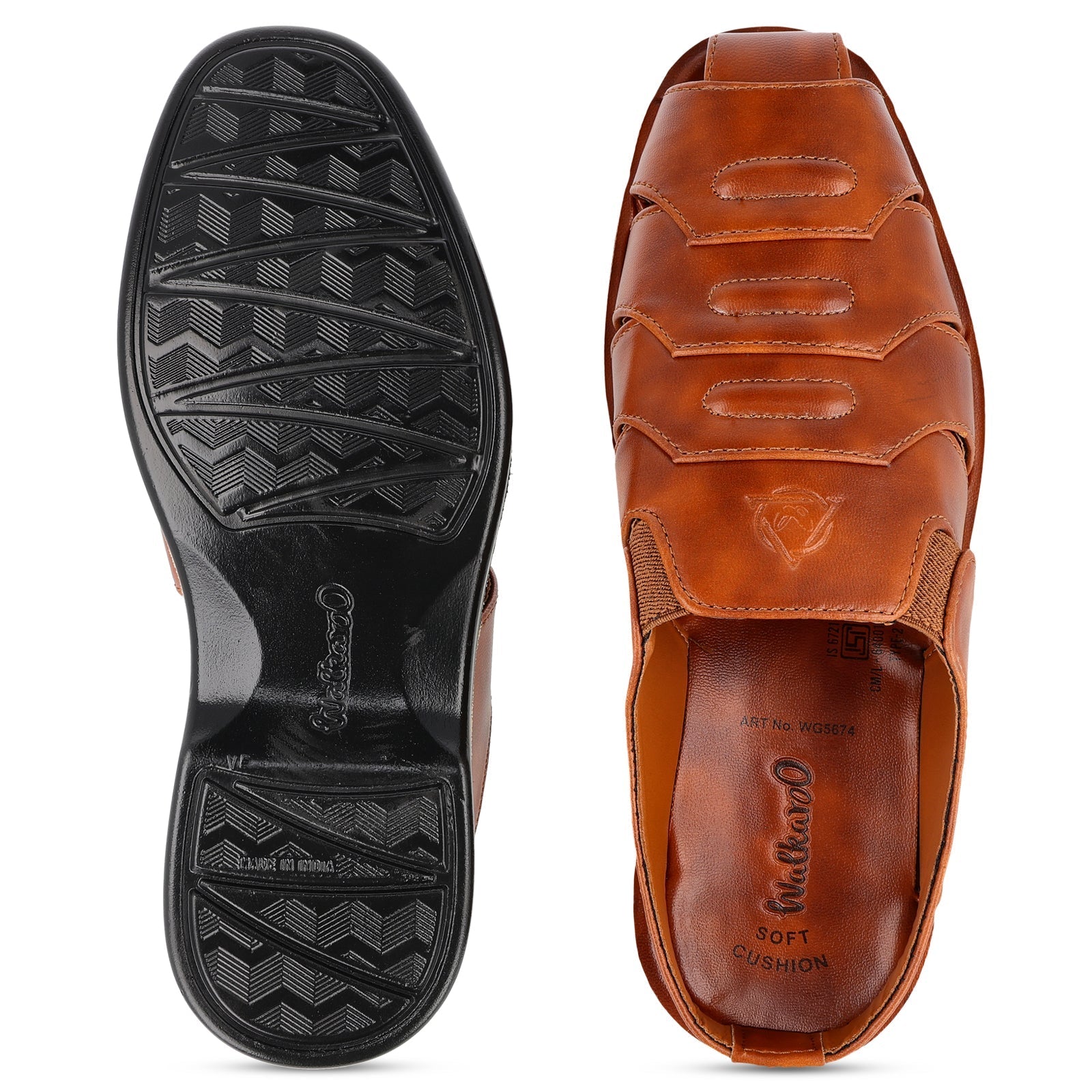Men's  Roman Sandals - WG5674 Tan