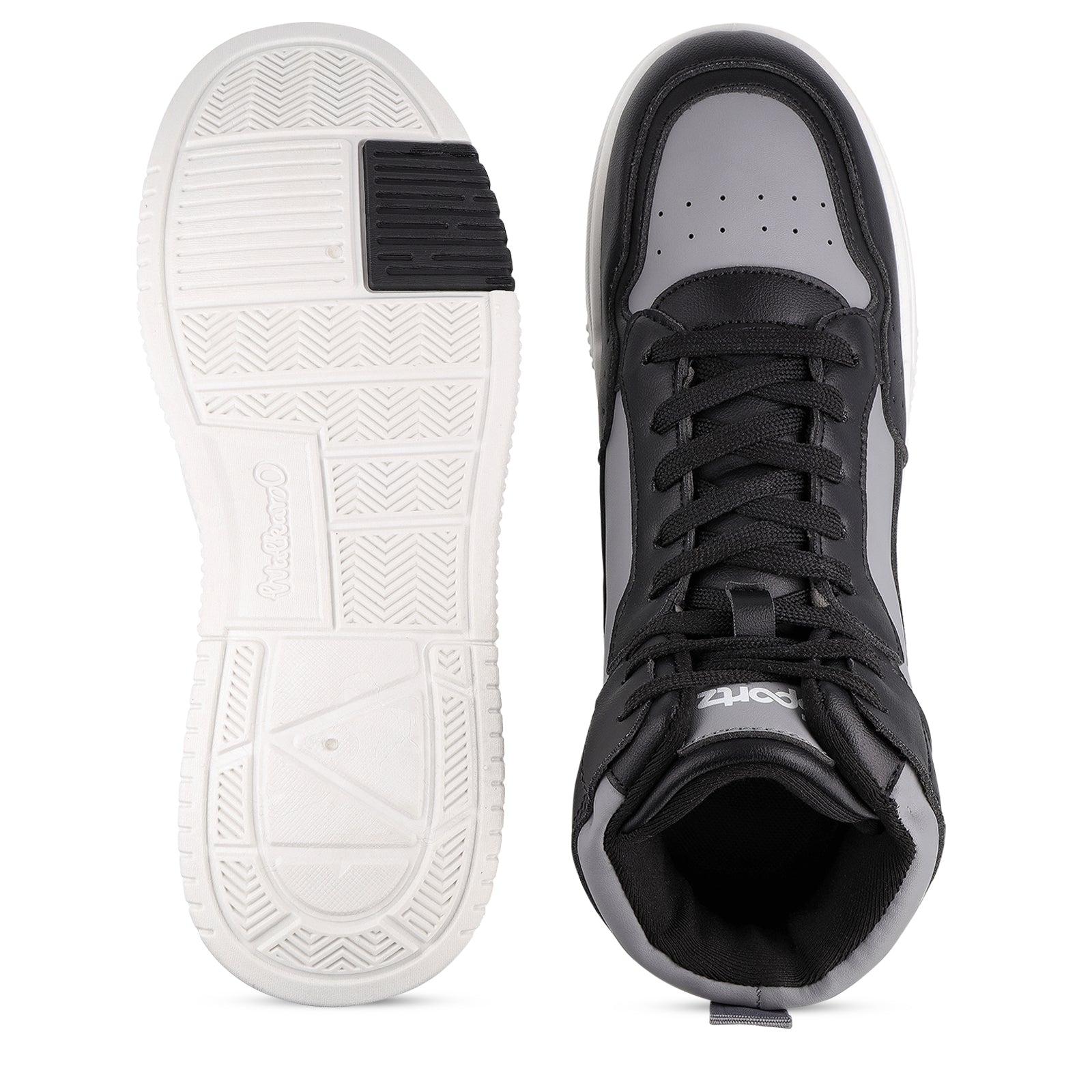 Men's High Top Sports Sneakers - WY3470 Black