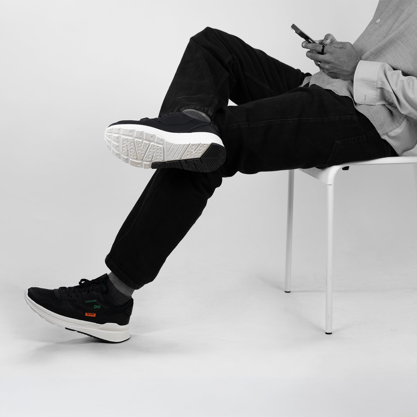 Men's Sports Sneakers - SGE24004 Black