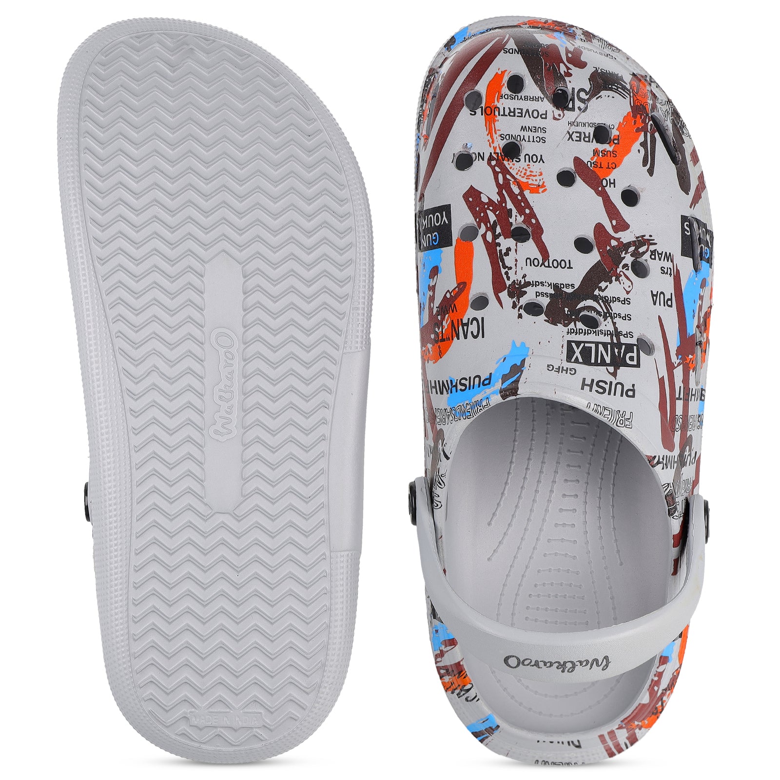 Men's Clogs  - WC8824 Light Grey