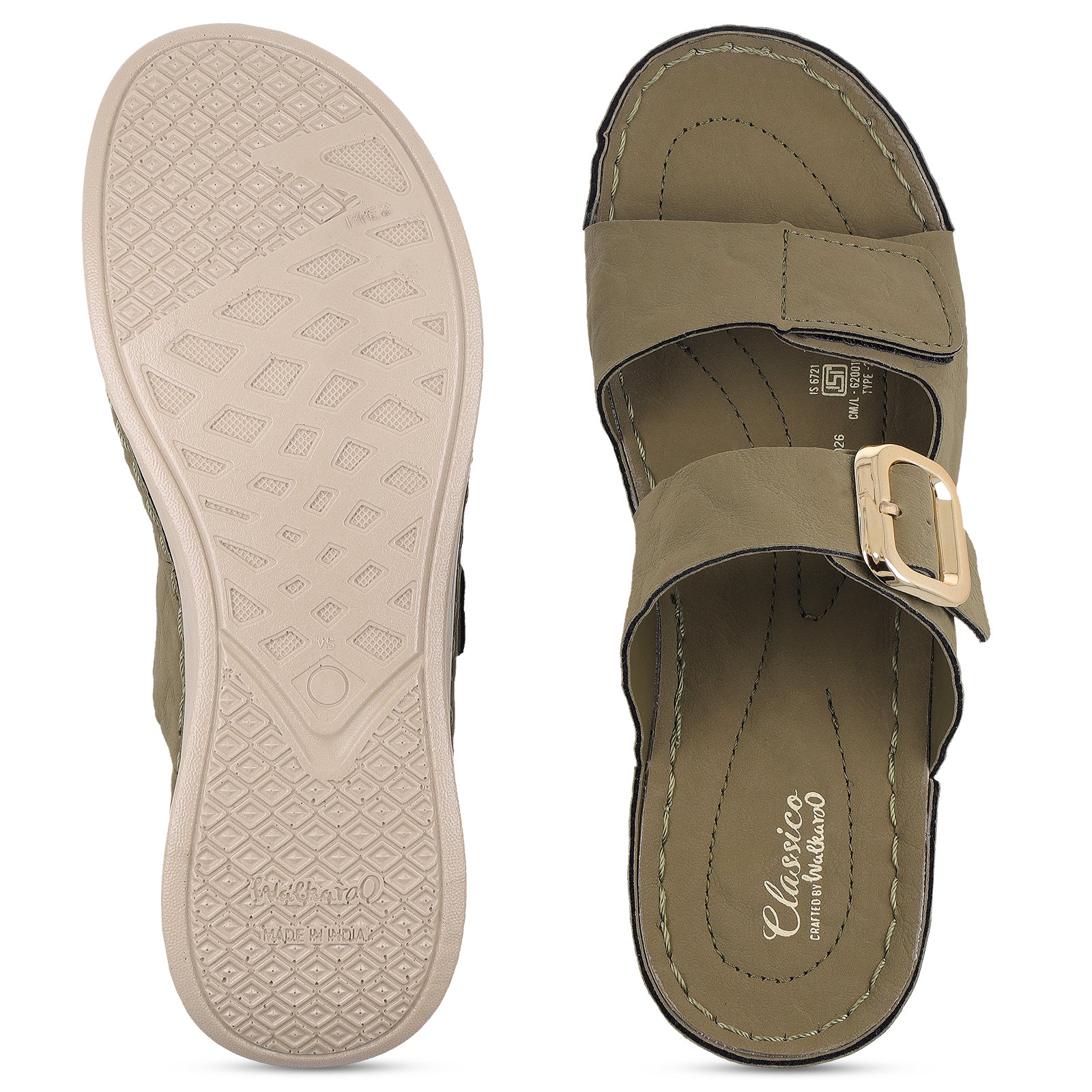Women's Daily Wear Comfort Sandals  -WLP74026 Olive