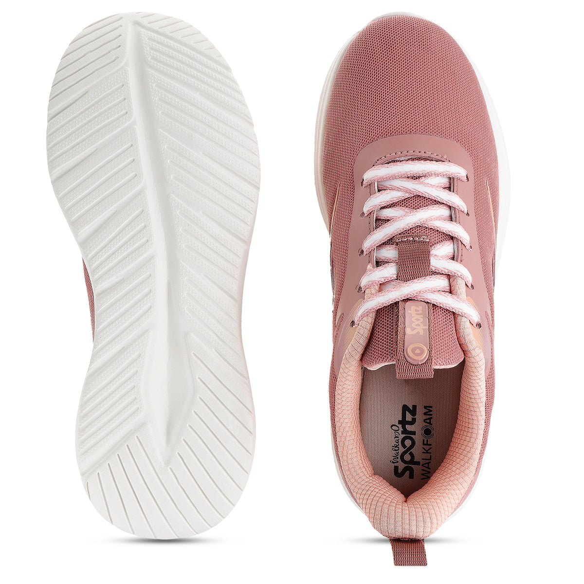 Women's Lace-up Sports Shoe - SLE22998 Peach