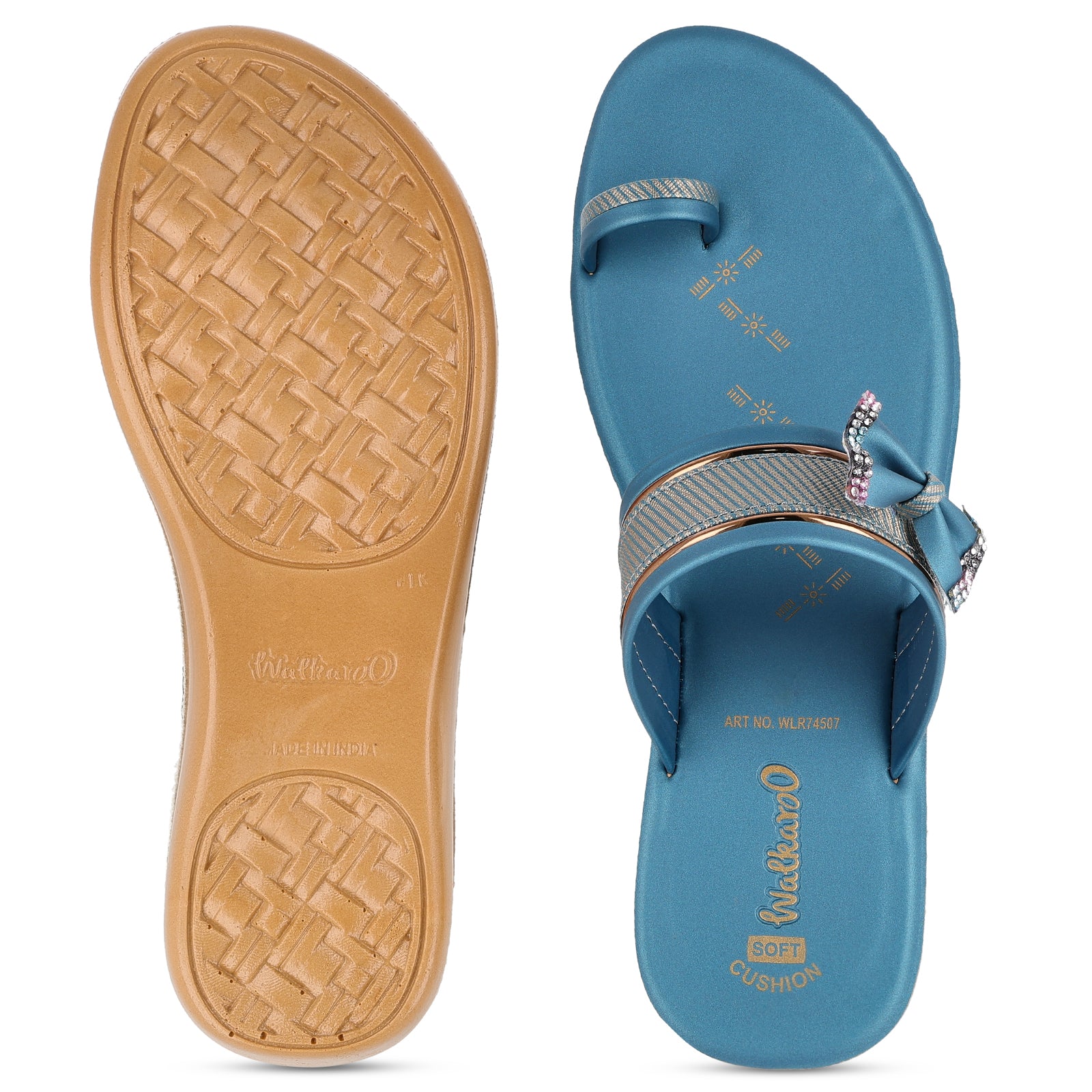 Women's Daily Wear Sandals  - WLR74507 Peacock Blue