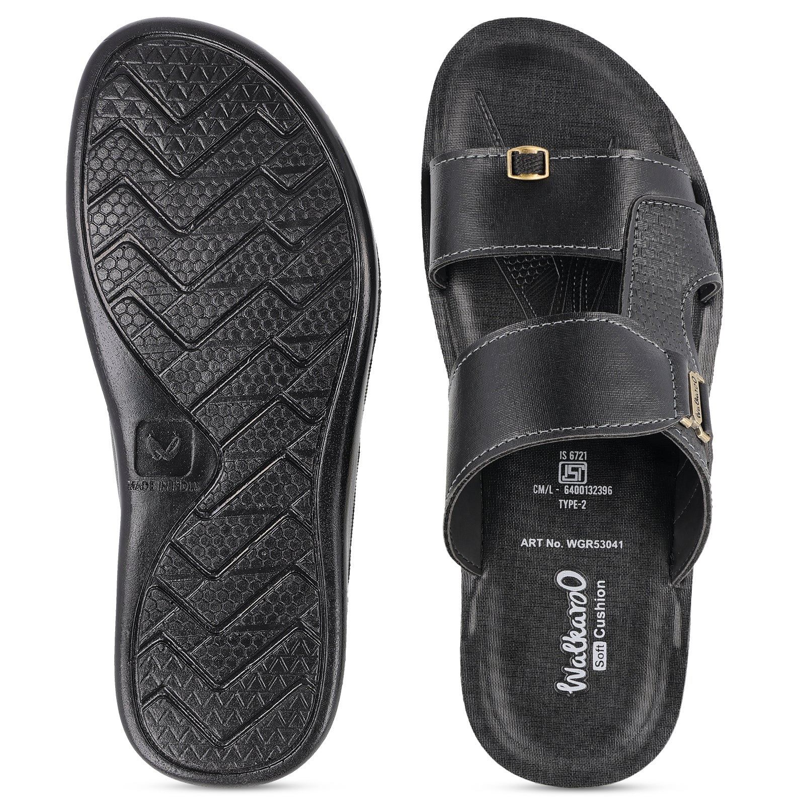 Men's Daily Wear Sandals - WGR53041 Black