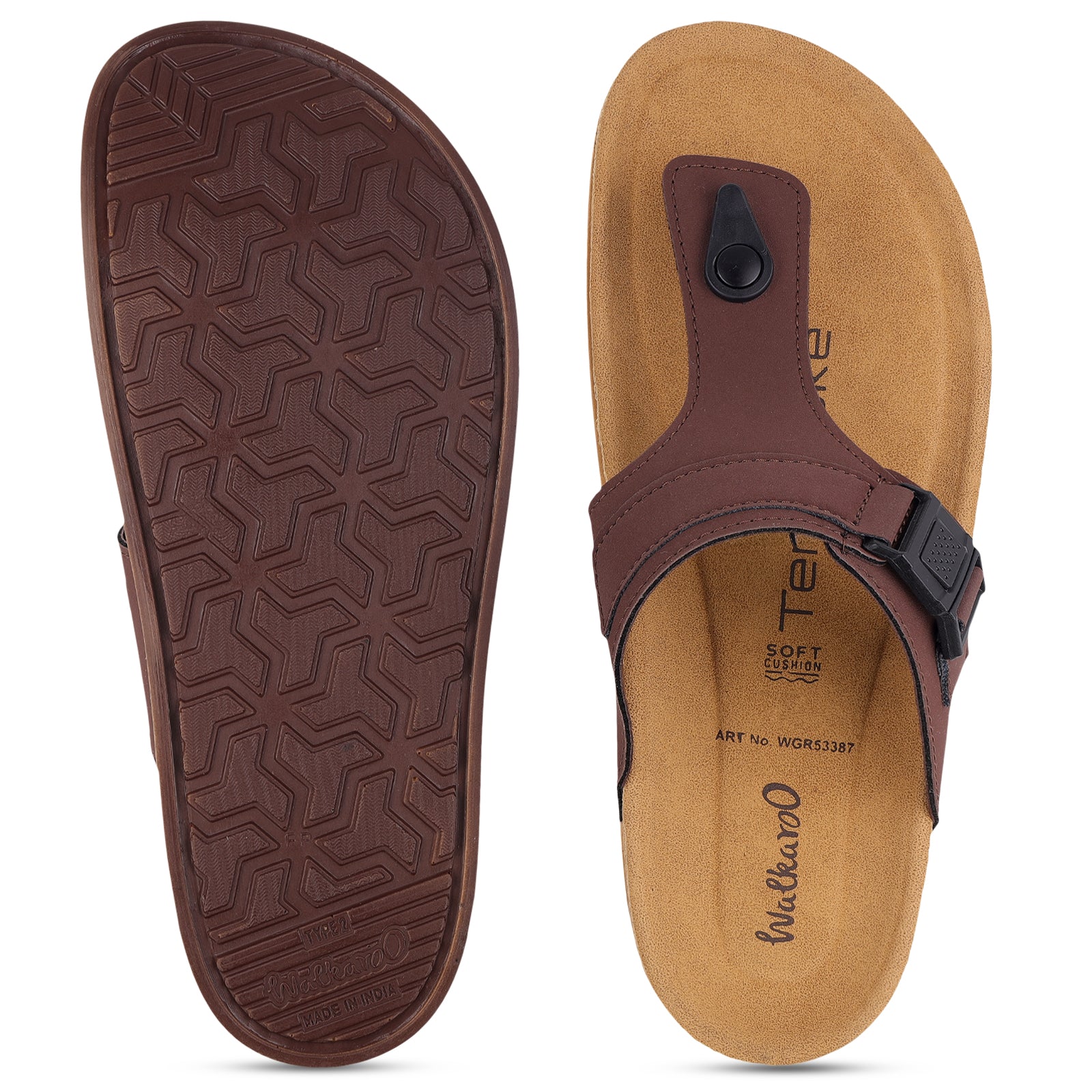 Men's Daily Wear Sandals - WGR53387 Brown
