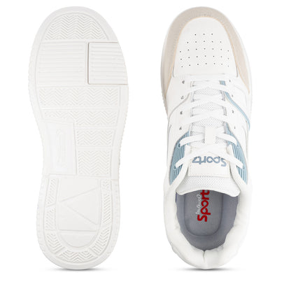 Men's Sports Sneakers - WY3489 White Grey