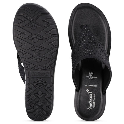 Sparkles Women's Daily Wear Sandal - WE2026 Black