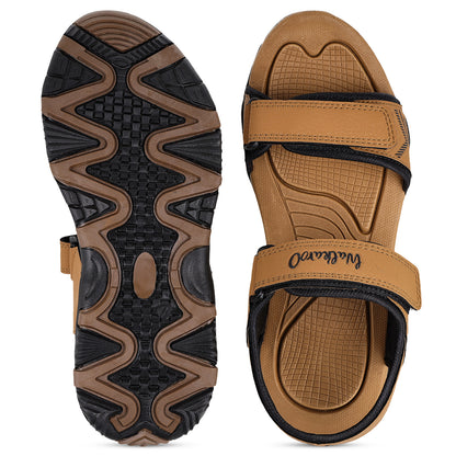 Men's Sports Sandals - WC4467 Tan Black