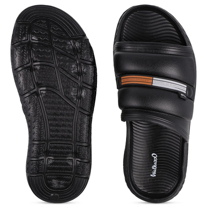 Men's Flip Flop Sliders  - WC8740 Black