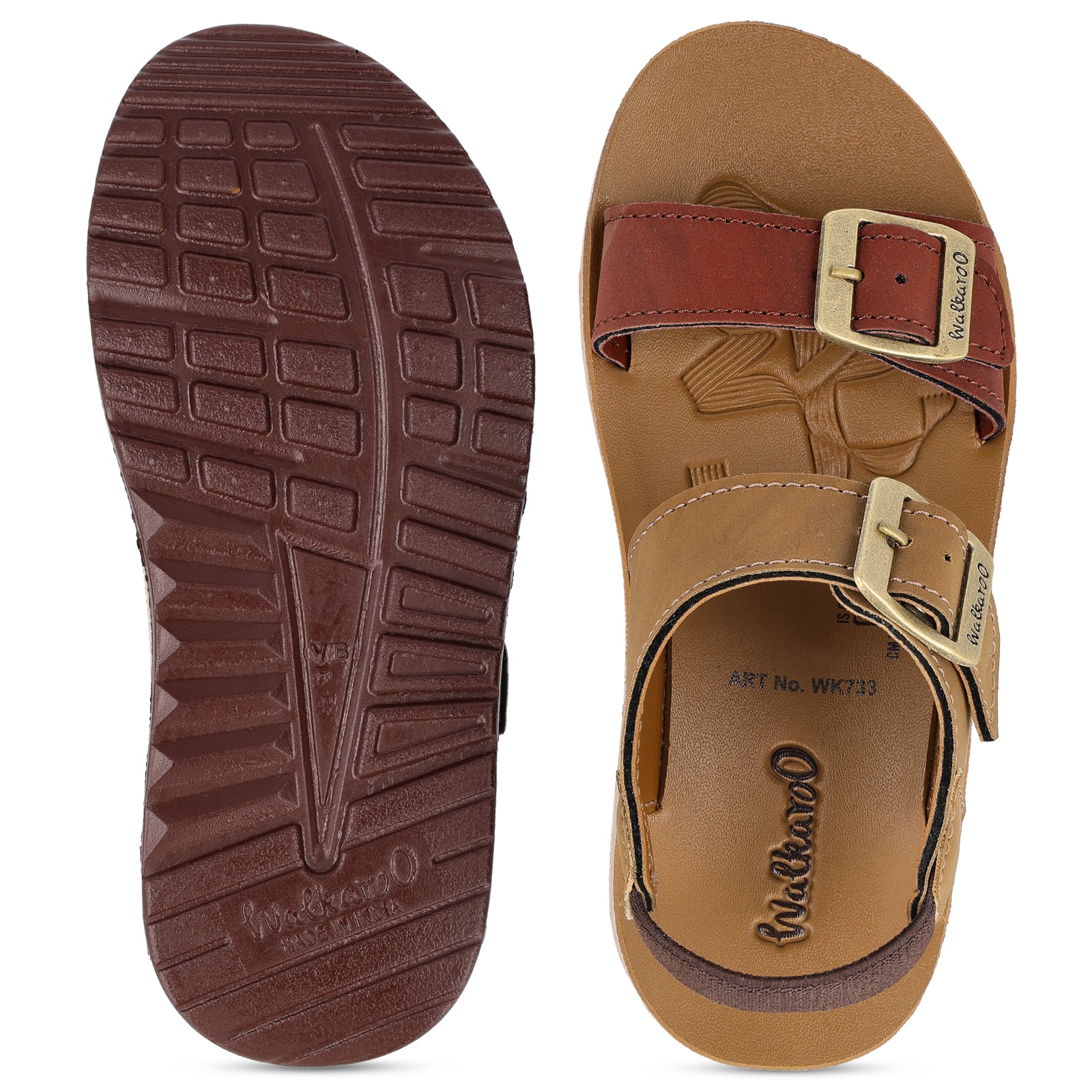 Kid's Daily Wear Sandal  - WK733 Barn Red