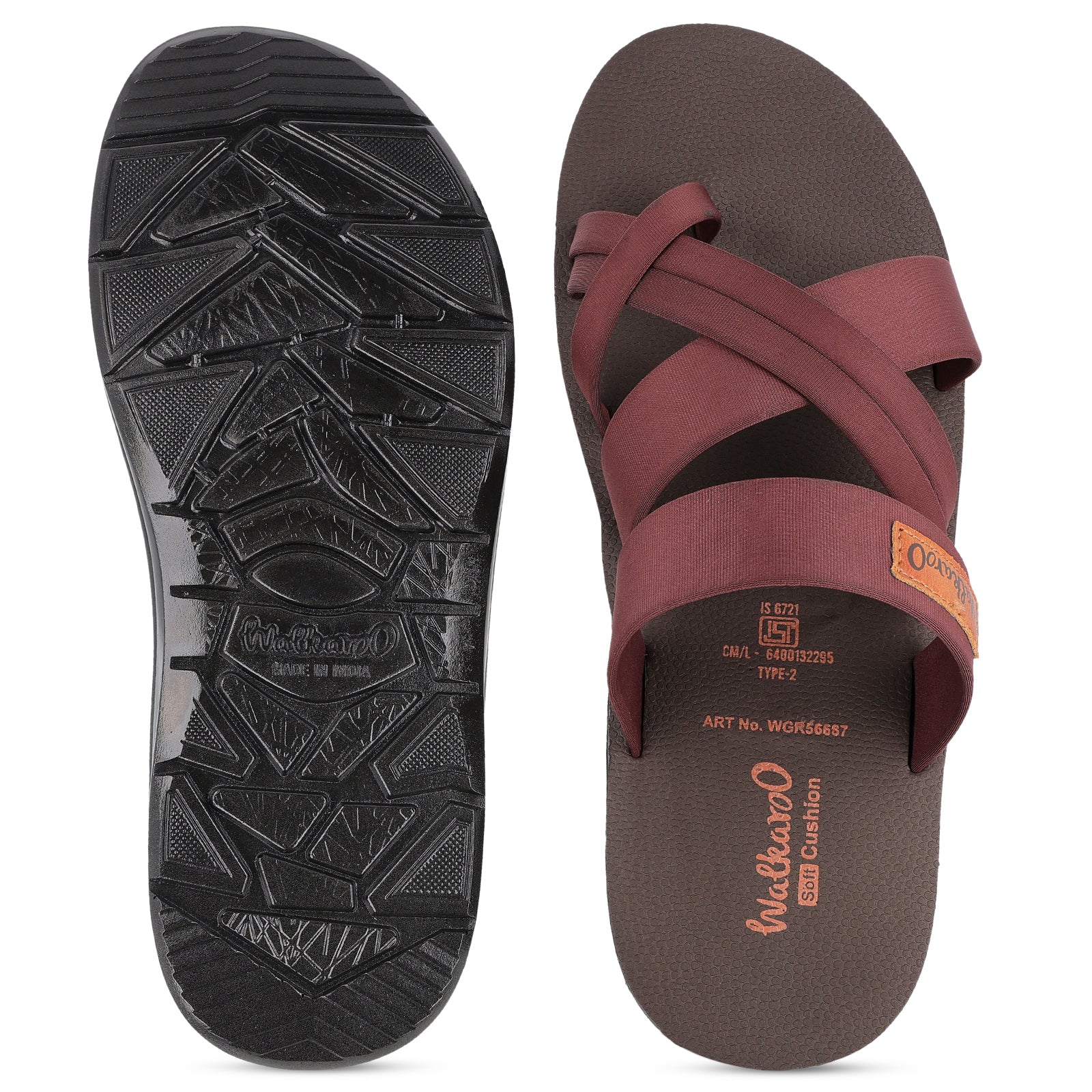 Men's Daily Wear Sandals - WGR56687 Brown