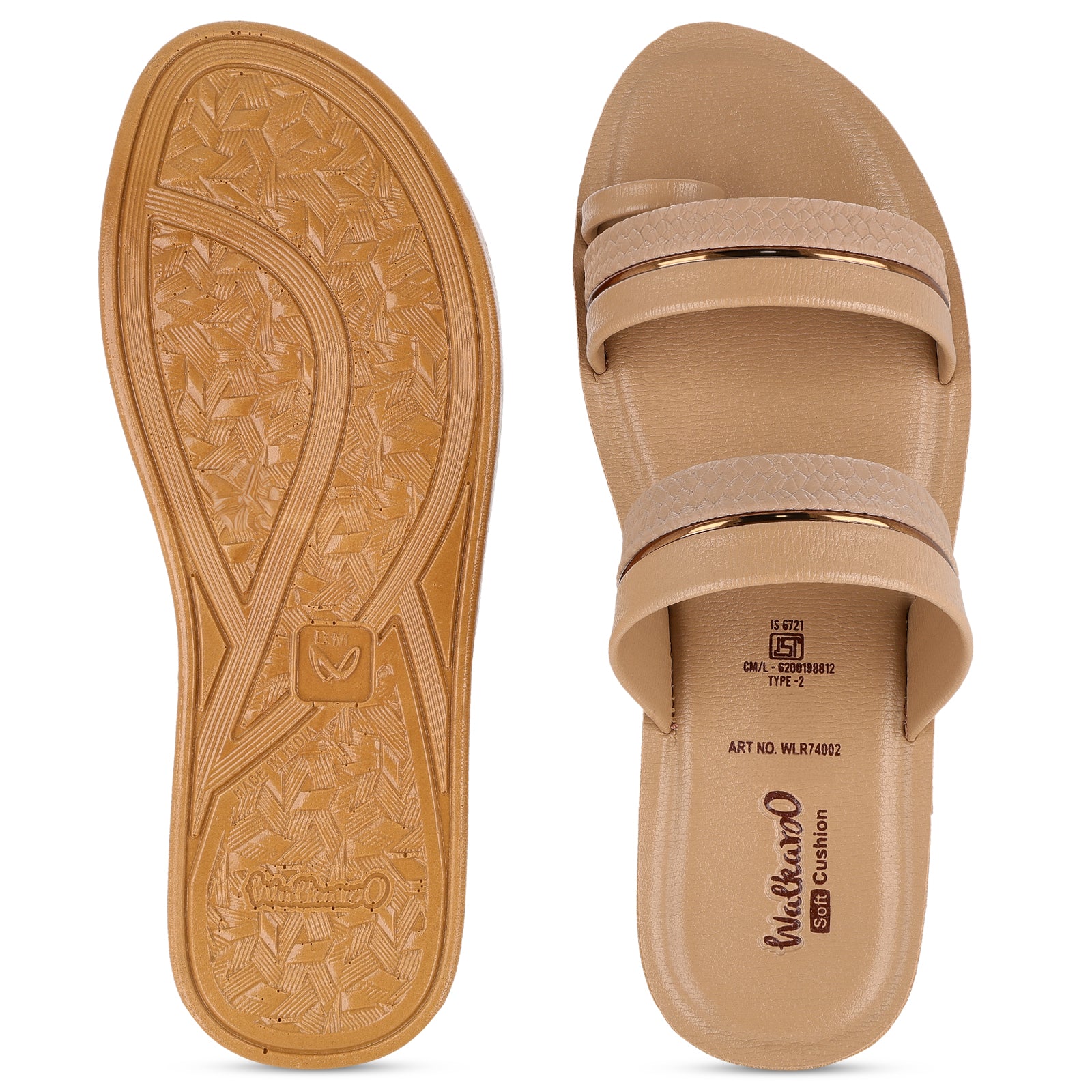 Women's Daily Wear Sandals  - WLR74002 Cream