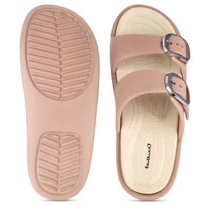 Women's Daily Wear Sandals - FLR43104 Peach