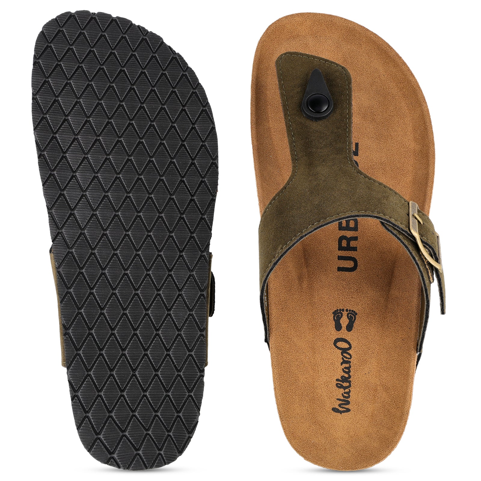 URBANOZ Men's Comfort Sandals - WGE53242 Olive