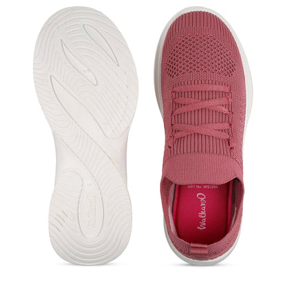 Women's Lace-up Walking Shoe - WS3260 Peach